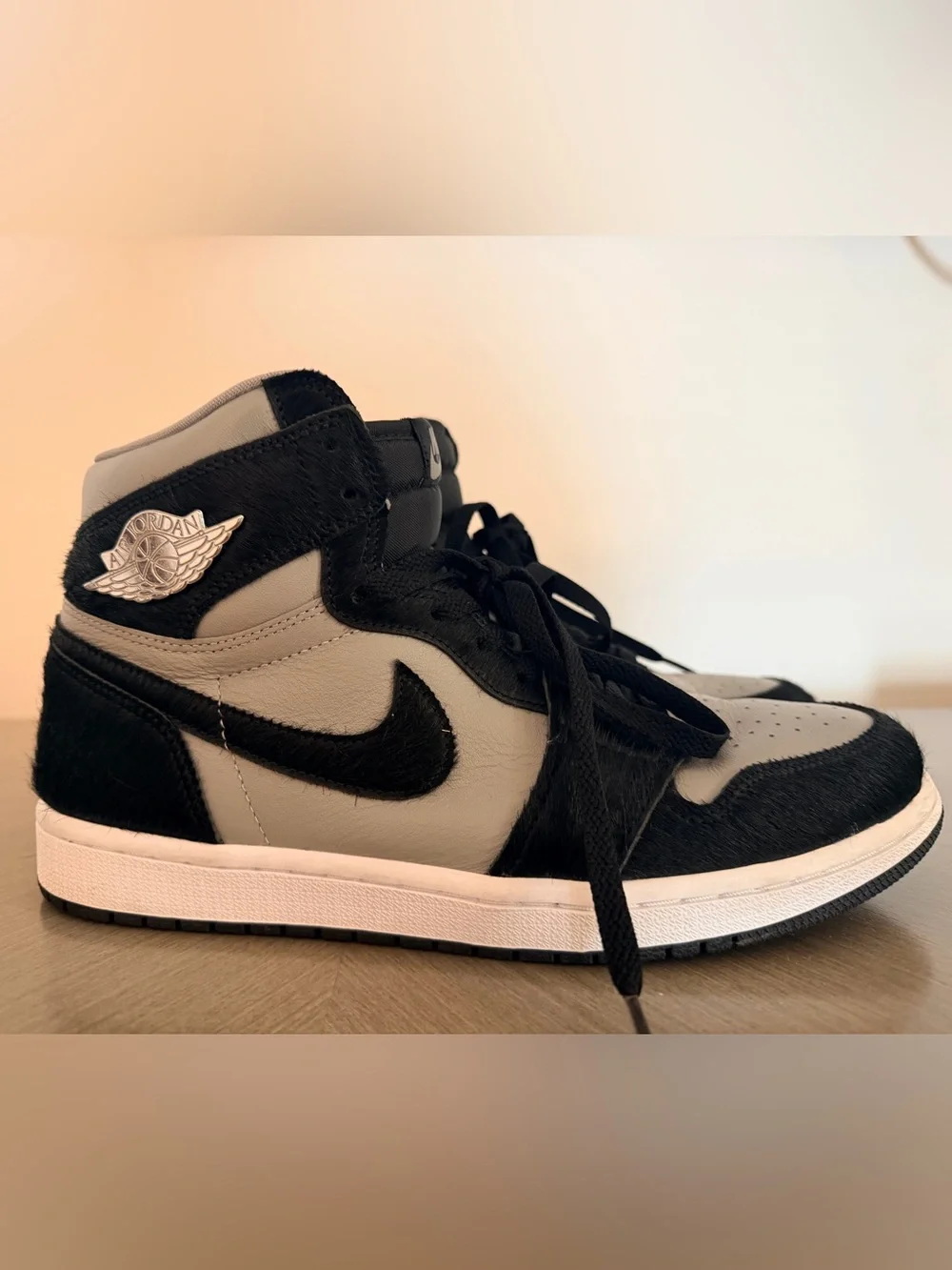 Nike Air Jordan 1 High Black and Grey Sneakers